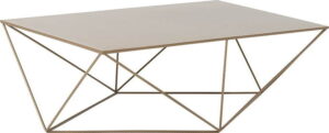 Konferenční stolek ve zlaté barvě Custom Form Daryl