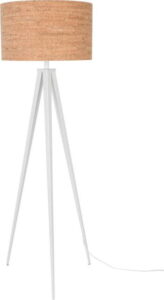 Korková stojací lampa s bílými nohami Zuiver Tripod Zuiver