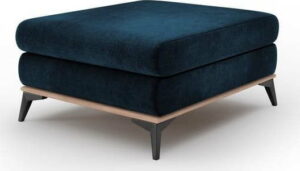 Královsky modrý puf se sametovým potahem Windsor & Co Sofas Astre Windsor & Co Sofas