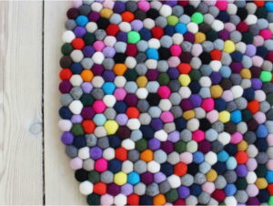 Kuličkový vlněný koberec Wooldot Ball Rugs Multi Pang
