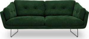 Lahvově zelená třímístná pohovka se sametovým potahem Windsor & Co Sofas Gravity Windsor & Co Sofas
