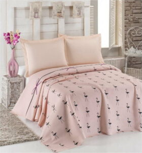 Lehký přehoz přes postel Flamingo