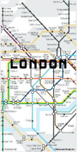 Mapa ve formě magnetů Kikkerland London Kikkerland