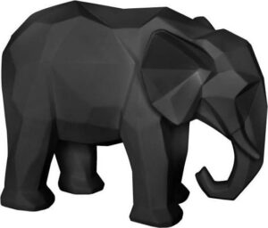 Matně černá soška PT LIVING Origami Elephant PT LIVING