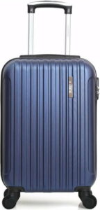 Modré skořepinové zavazadlo na 4 kolečkách Bluestar Lome