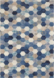 Modro-krémový koberec Elle Decor Arty Manosque