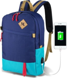 Modro-tyrkysový batoh s USB portem My Valice FREEDOM Smart Bag Myvalice