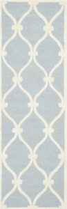 Modrošedý vlněný koberec Safavieh Hugo