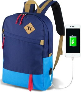 Modrý batoh s USB portem My Valice FREEDOM Smart Bag Mavi Myvalice