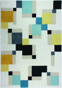 Modrý koberec Flair Rugs Illusion Abstract Blocks