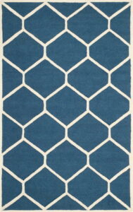 Modrý vlněný koberec Safavieh Lulu