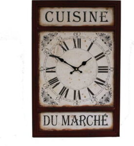 Nástěnné hodiny Antic Line Cuisine Du Marche Antic Line