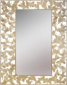 Nástěnné zrcadlo ve zlaté barvě Mauro Ferretti Foglioline Glam