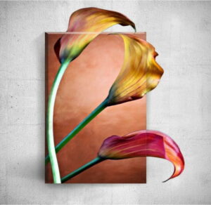 Nástěnný 3D obraz Mosticx Three Elegant Flowers