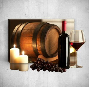 Nástěnný 3D obraz Mosticx Wine Barrel