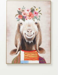 Nástěnný obraz Kare Design Flowers Goat