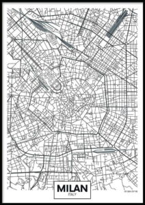 Nástěnný plakát v rámu MAP/MILAN