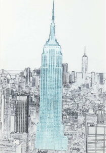 Nástěnný skleněný obraz Kare Design Empire State Building