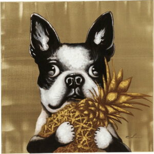 Obraz Kare Design Dog with Pineapple
