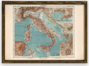 Obraz v dřevěném rámu Italy