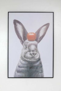 Obraz v rámu Kare Design Apple on A Bunny
