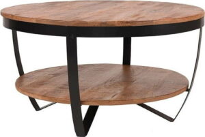 Odkládací stolek s deskou z mangového dřeva LABEL51 Rondo