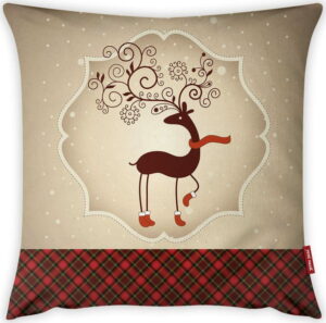 Povlak na polštář Vitaus Christmas Period Deer