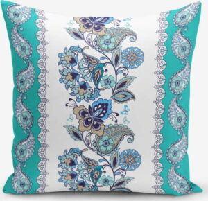 Povlak na polštář s příměsí bavlny Minimalist Cushion Covers Blue Cami Cinisi