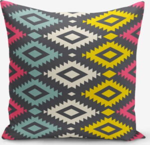 Povlak na polštář s příměsí bavlny Minimalist Cushion Covers Colorful Geometric