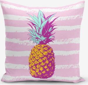 Povlak na polštář s příměsí bavlny Minimalist Cushion Covers Colorful Pineapple