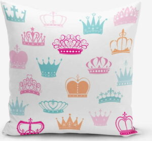Povlak na polštář s příměsí bavlny Minimalist Cushion Covers Crown