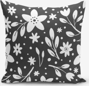 Povlak na polštář s příměsí bavlny Minimalist Cushion Covers Fume Background Flower Modern