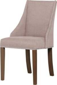 Pudrově růžová židle s tmavě hnědými nohami z bukového dřeva Ted Lapidus Maison Patchouli Ted Lapidus Maison