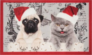 Rohožka Hanse Home Christmas Cat and Dogs
