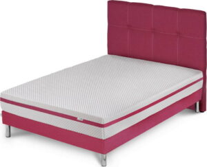 Růžová postel s matrací Stella Cadente Pluton