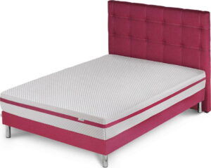Růžová postel s matrací Stella Cadente Pluton Saches