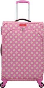 Růžové zavazadlo na 4 kolečkách Lollipops Jenny