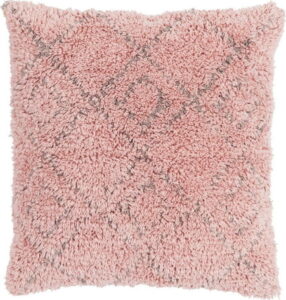 Růžový bavlněný polštář Ego Dekor Vintage Fluffy