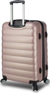 Růžový cestovní kufr na kolečkách s USB portem My Valice COLORS RESSNO Pilot Suitcase Myvalice