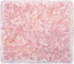 Růžový koberec z ovčí kožešiny Royal Dream Zealand Sheep