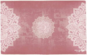 Růžový ručník na jógu Yoga Design Lab Mandala