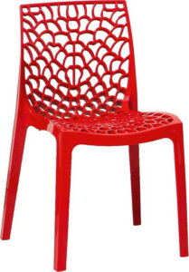 Sada 2 červených jídelních židlí Evergreen House Faux Evergreen House