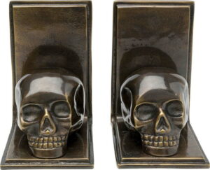 Sada 2 dekorativních zarážek na knihy Kare Design Skull Kare Design