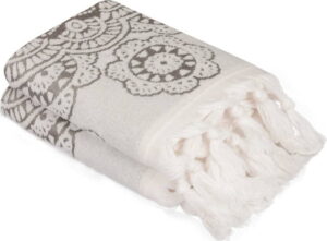 Sada 2 šedých bavlněných ručníků Carmelo Lerro