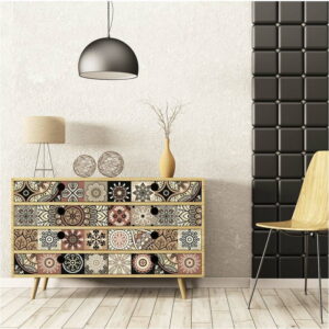 Sada 30 samolepek na nábytek Ambiance Tiles Stickers For Furniture Cineloto Mento