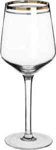 Sada 4 sklenic na víno z ručně foukaného skla Premier Housewares Charleston