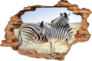 Samolepka Ambiance Landscape Zebra Mother