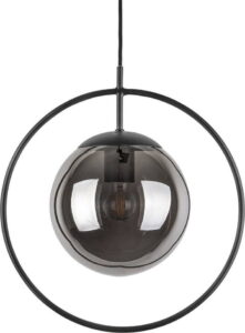 Šedo-černé závěsné svítidlo Leitmotiv Round
