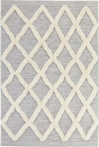 Šedý koberec Mint Rugs Handira Grid