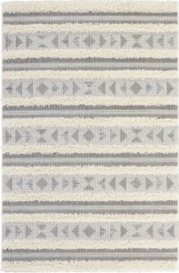 Šedý koberec Mint Rugs Handira Tribal Stripes